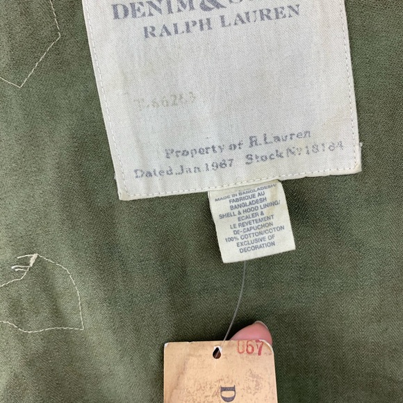 NEW! Denim & Supply Polo Ralph Lauren Camo Field Jacket Distressed Hooded Size L - Picture 8 of 15